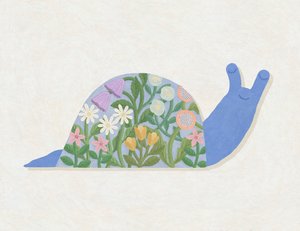 春に咲くカタツムリ、2023年（デジタル） 作： Lady Ann de Borja
