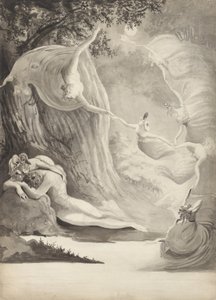羊飼いの夢、1820年頃 作： Lady Georgina North