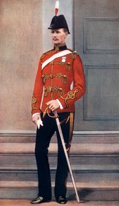 フレデリック・ヒュー・シャーストン・ロバーツ中尉、イギリス兵、1902年。 作： Lafayette