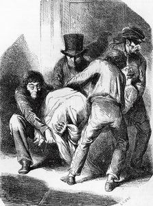 オノレ・ド・バルザック（1799-1850）の小説『ランジェ公爵夫人』の挿絵（『人間喜劇』全集より）、Laisneのエングレーヴィング。 作： Laisne Laisne