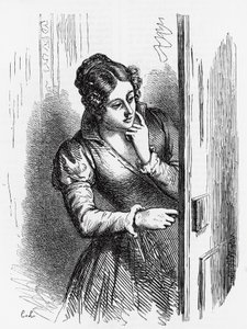 オノレ・ド・バルザック（1799-1850）の小説『セザール・ビロトーの成長と衰退』の挿絵（『人間喜劇』全集より）、Laisneのエングレーヴィング。