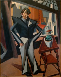 窓辺の男 作： Lajos Tihanyi