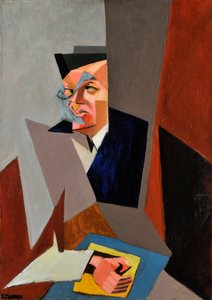 Tihanyi, Lajos (1885-1938)による「トリスタン・ツァラ(1896-1963)の肖像」。油彩・キャンバス 作： Lajos Tihanyi