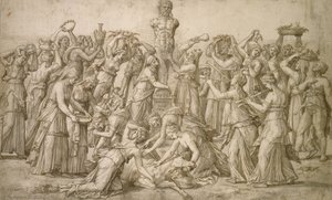 プリアポスへの犠牲、1540年（ペンとビストル） 作： Lambert Lombard