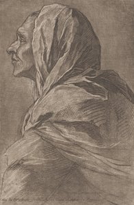 女性の頭部、1758年頃。 作： Lambert Sigisbert Adam