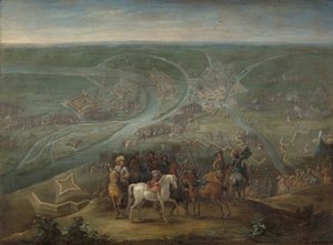 ラインベルク包囲戦でのフランス軍司令官、1672 年 作： Lambert de Hondt (II)