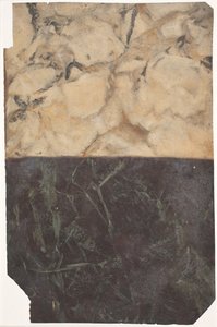 黒青と金白の 2 種類のマーブリングの下書き。 作： Lambert van Haven