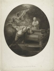 ヘンドリック・ホーフト・ダニエルズのメモリアルプリント。 作： Lambertus Antonius Claessens