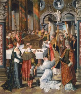 ミサ、聖ベルタンの伝説の一部、ランスロット・ブロンデル作（1488-1581）、パネル 作： Lancelot Blondeel