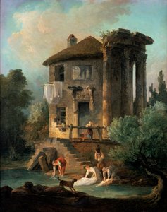 ヴェスタ神殿、チボリ、ローマ、1831年 作： Lancelot Théodore Turpin de Crissé de Crissé