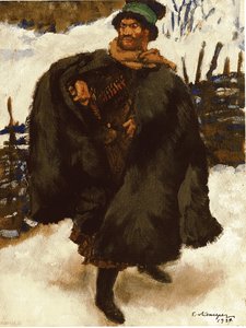 レオトルストイによる小説ハジムラドのイラスト、1924 作： Lanceray