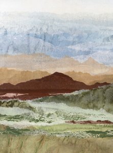抽象的な山の層 作： Lara Eckerman