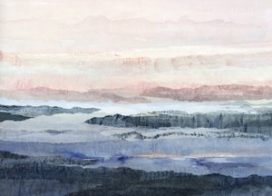 夢のような山々の色合い 作： 