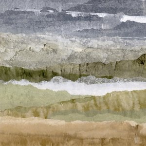 淡い色調の抽象的な風景