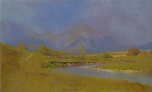 1878-79年の春の雨の後のポッタトランスカーの風景 作： Laszlo Mednyanszky
