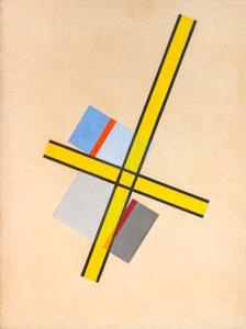 イエロークロス Q VII 作： Laszlo Moholy Nagy