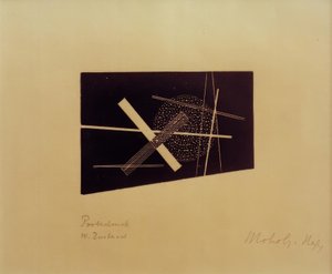 無題（構成主義作文） 作： Laszlo Moholy Nagy