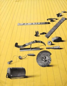 触覚エクササイズと手の彫刻 作： Laszlo Moholy Nagy