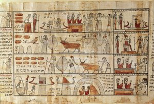 農業シーン、ツェコンの死者の書（パピルス）の詳細