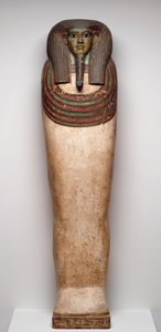 ホランクの棺、紀元前700年頃（木、ジェッソ、ペンキ、黒曜石、方解石、青銅） 作： Late Period Egyptian