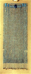 紀元前600年以降の葬祭用ビーズネット（ファイエンス） 作： Late Period Egyptian