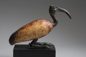 アイビス（ブロンズ＆ウッド 作： Late Period Egyptian