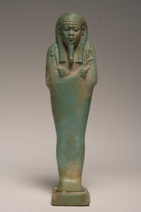 Padineith（ファイアンス）のシャブティ図（247997も参照） 作： Late Period Egyptian