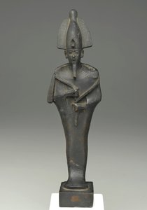 オシリスのミイラ型立像、紀元前664～332年（ブロンズ 作： Late Period Egyptian