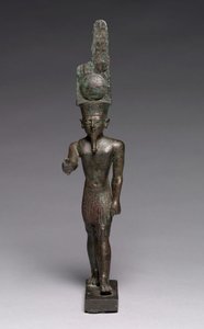 アメンラの小像、紀元前664〜30年 作： Late Period Egyptian