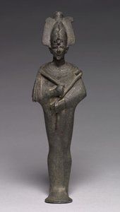 オシリスの小像、紀元前664-30年 作： Late Period Egyptian