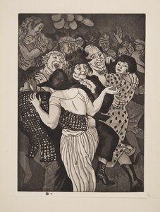 いくつかの休日、パブ。 1925年。 作： Laura Knight