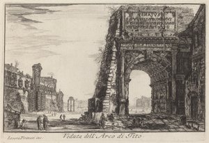 タイタスの凱旋門 作： Laura Piranesi after Giovanni Battista Piranesi