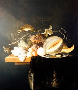 果実の静物画（油彩・キャンバス） 作： Laurens Craen