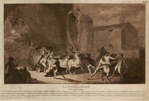 ヴァレンヌへの逃避 ヴァレンヌへの逃避、1791年。