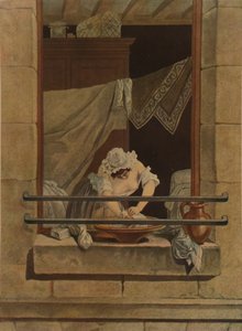 「ソープメーカー」、ウォッシャーウーマン、c1790-1820、 作： Laurent Joseph Julien