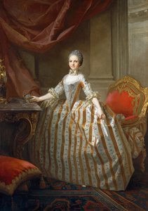 パルマ1751〜1819年のマリアルイーザ、後のスペイン女王、1765年。 作： Laurent Pecheux