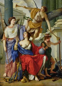 オーストリアアンの摂政の寓意（1601-66）1648 作： Laurent de la Hyre
