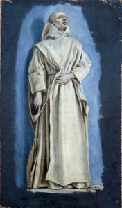 サン・ブルーノ キャンバスに描かれたローラン・ド・ラ・ハイエ（1606-1656）の作品 17世紀 日0.37 x 0.21 m パリルーヴル美術館 作： Laurent de la Hyre