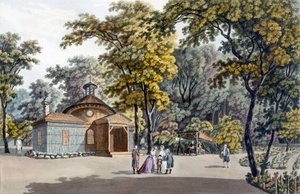 オーストリア、ラクセンブールの皇居の庭園にあるエルミタージュ美術館、1790年頃 作： Laurenz Janscha