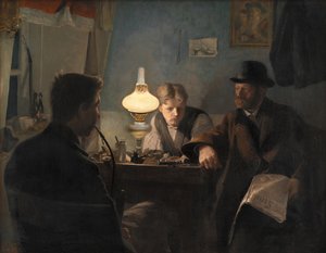 靴屋への訪問、1885年。
