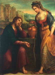 キリストとサマリヤの女、1607年。