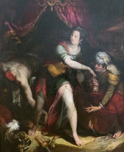 ユディトとホロフェルネス、ラヴィニア・フォンタナ（油彩・キャンバス） 作： Lavinia Fontana