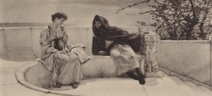 オールドストーリー」（グラビア 作： Lawrence (after) Alma Tadema