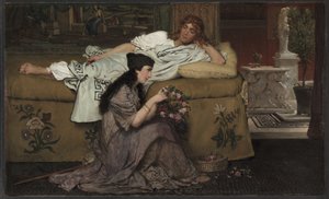 グラウコスとニディア 作： Lawrence Alma-Tadema