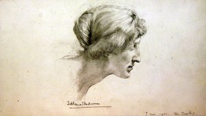 ミス・バーバーの肖像研究 作： Lawrence Alma Tadema