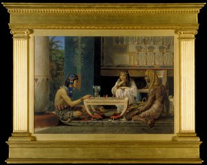 エジプトのチェス選手、1865 作： Lawrence Alma Tadema