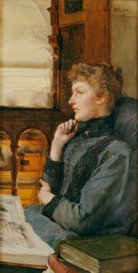 遠い想い、1890 作： Lawrence Alma Tadema