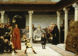 クロービスの子供たちの教育 作： Lawrence Alma Tadema