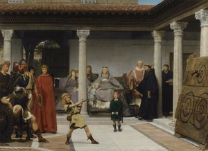 クロービスの子供たちの教育、1861 作： Lawrence Alma Tadema
