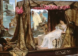 アンソニーとクレオパトラの出会い 作： Lawrence Alma Tadema